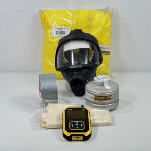 Kit de protection nucléaire biologique et chimique NBC pour 1 personne avec masques MG et filtres haut de gamme Dräger – Image 2