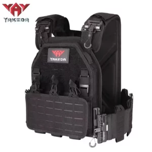 YAKEDA - Gilet Tactique Réglable pour Activités de sécurité Extérieures : Protection et Équipement Idéal également pour Airsoft et Sports Extrêmes – Image 2