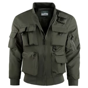 Blouson Aviateur Multi-Poches pour Homme : Style Militaire Américain, Veste Tactique Fonctionnelle pour le Printemps et l'Automne – Image 2